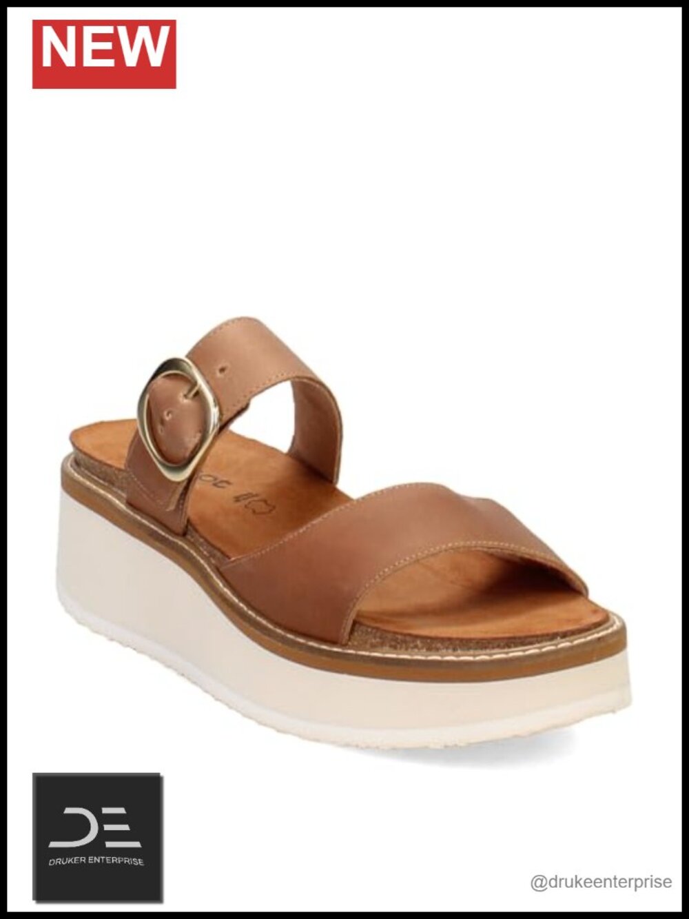 Naot Halvah Leather Slide Sandal Cork Footbed Arch Support Adjustable